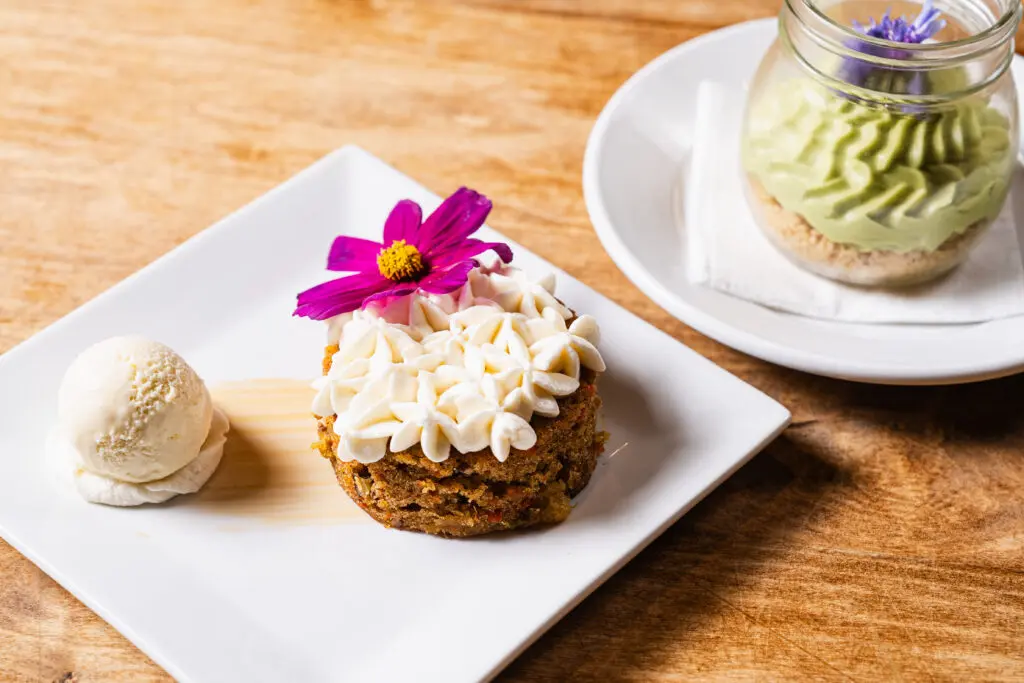 Don't miss the new avocado cheesecake mousse at Cafe Momentum. (Photo by Jasonbyg Photography)