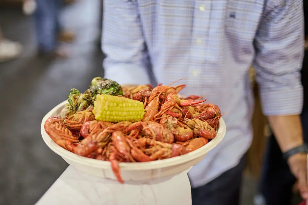 Classic crawfish plate from Cotton Culinary at the 13th annual CrawFest  (Photo by courtesy of Cotton Holdings)