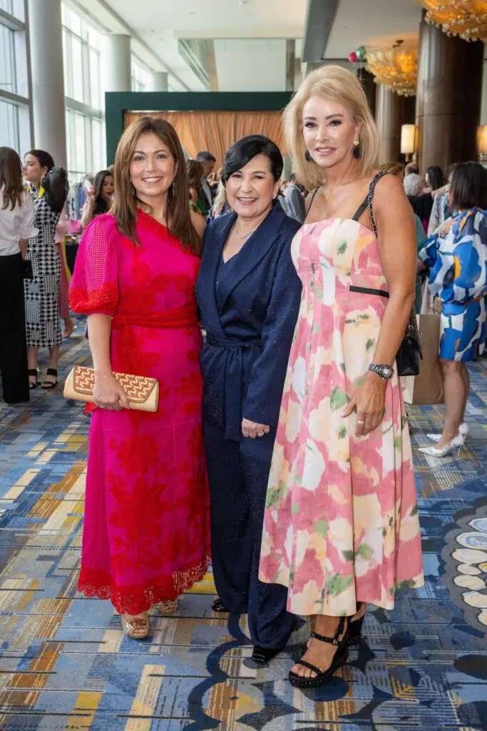Raquel Thomas, Lisett Garza, Lorena Gomez at the Latin Women's Initiative annual luncheon (Photo by Jacob Power)