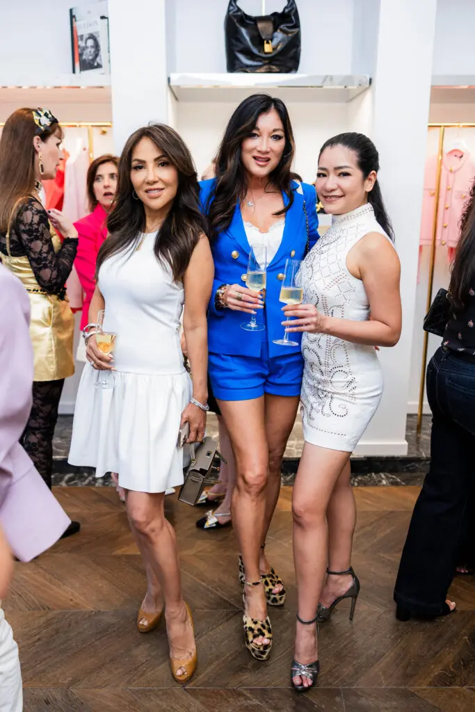 Shara Kuy, Angela Nichols and Lukkaew Srasrisuwan at Balmain in River Oaks District saluting Operation Smile honorees. 
