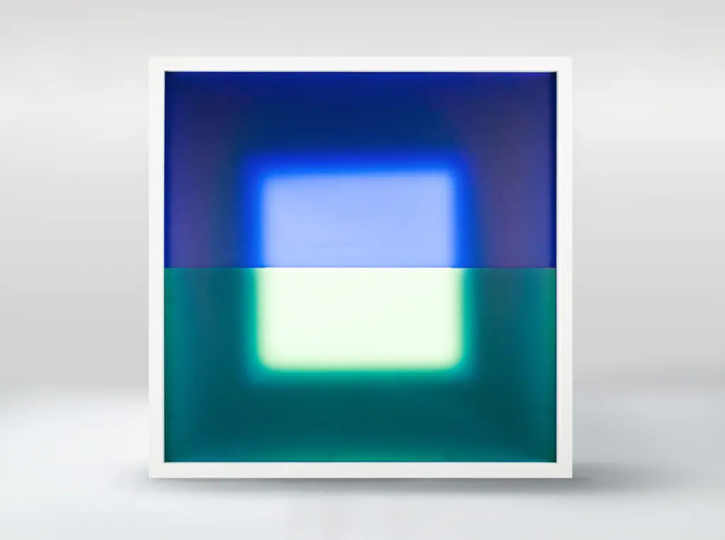 Swedish artist Stavros Kotsakis displays his meta square in the building.