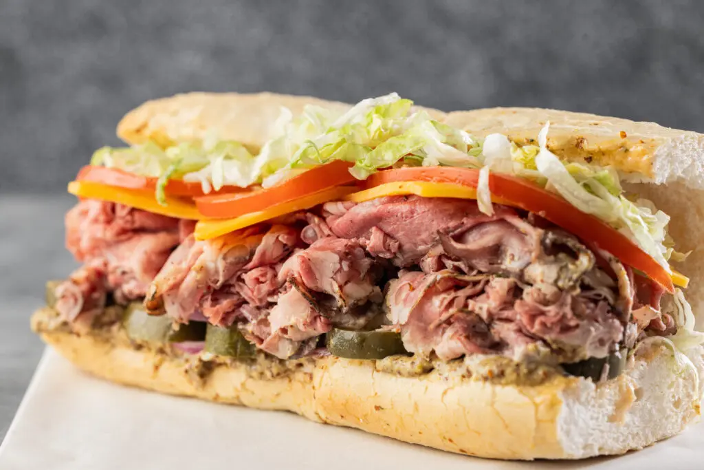 The PoBoy Shop offered a menu of hot po’boys including fried shrimp, hot pastrami, fried bologna, and more, as well as cold po’boys you can build yourself. (Photo by Kathy Tran)