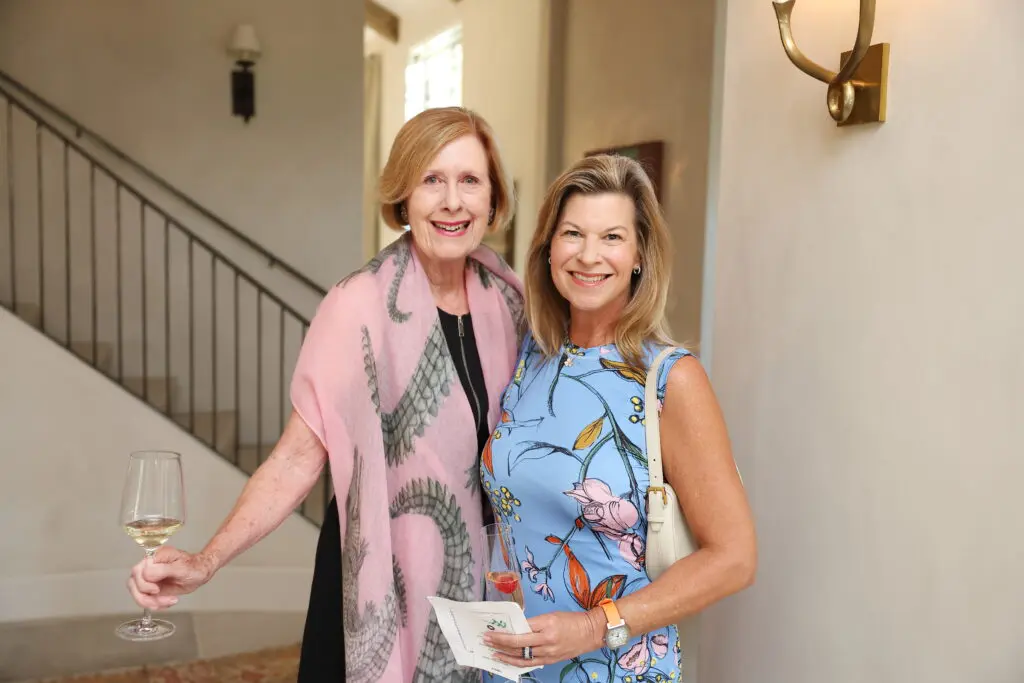 Martha Adger, and Amy Hammer at the 11 Juillet party in River Oaks (Photo by Quy Tran)