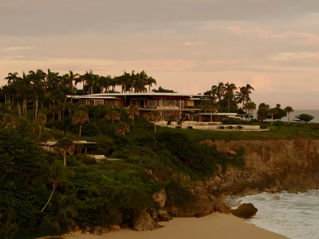 Set atop a cliff with a panoramic view of the pristine golden sands of the north coast beaches, the divine Amanera is backed by the jungle and fronted by the Atlantic Ocean. (Photo by Aman)