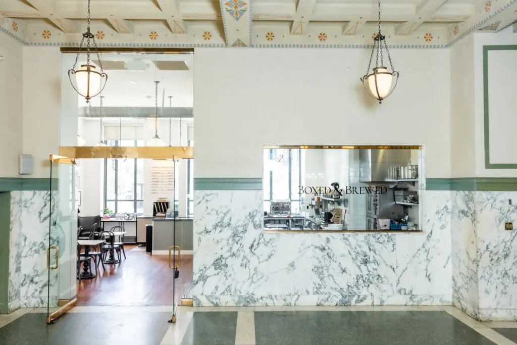 From Boxwood Hospitality Group comes a new café in the former Hospitality Sweet space in the historic U.S. Post Office in downtown Dallas. (Photo by Monika Normand Creative LLC)