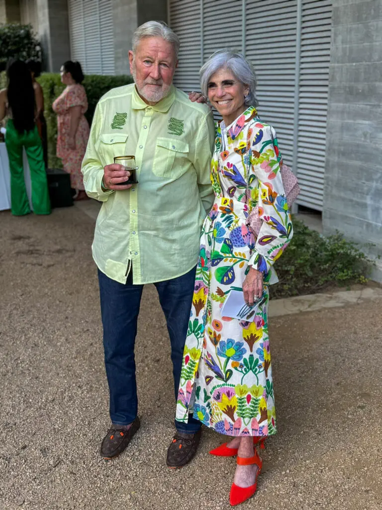 Chuck Carlberg, Buffalo Bayou Partnership board president Judy Nyquist at the fourth annual 'Cocktails in Bloom'  (Buffalo Bayou Partnership photo)
