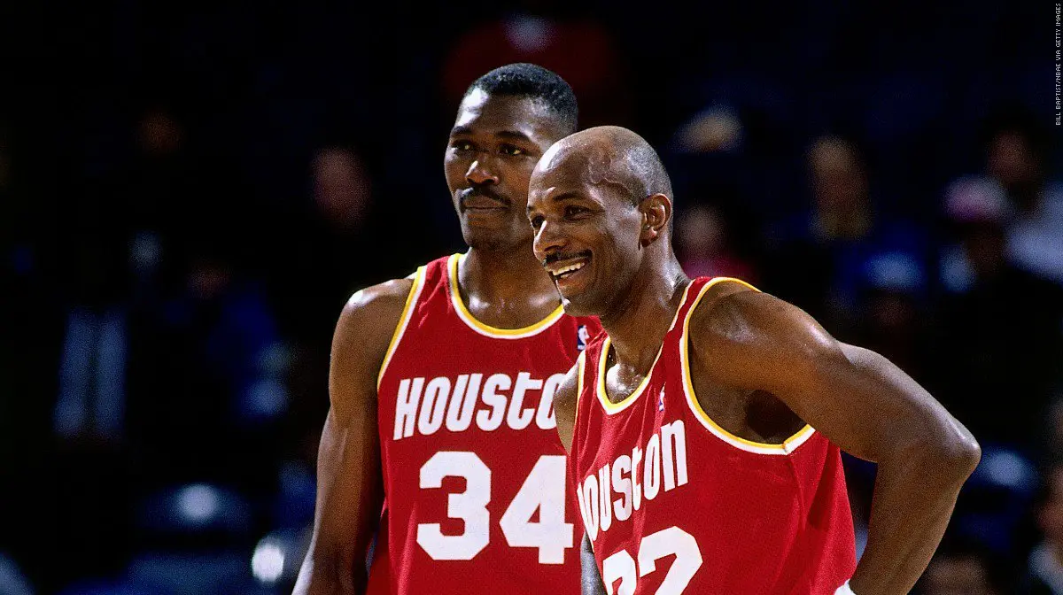 Hakeem Olajuwon and Clyde Drexler came back together on the Houston Rockets to become champions after their University of Houston run.