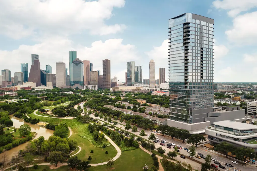 Thompson Houston  offers open sight lines to all the fireworks taking place at the Freedom Over Texas Fourth of July festivities.