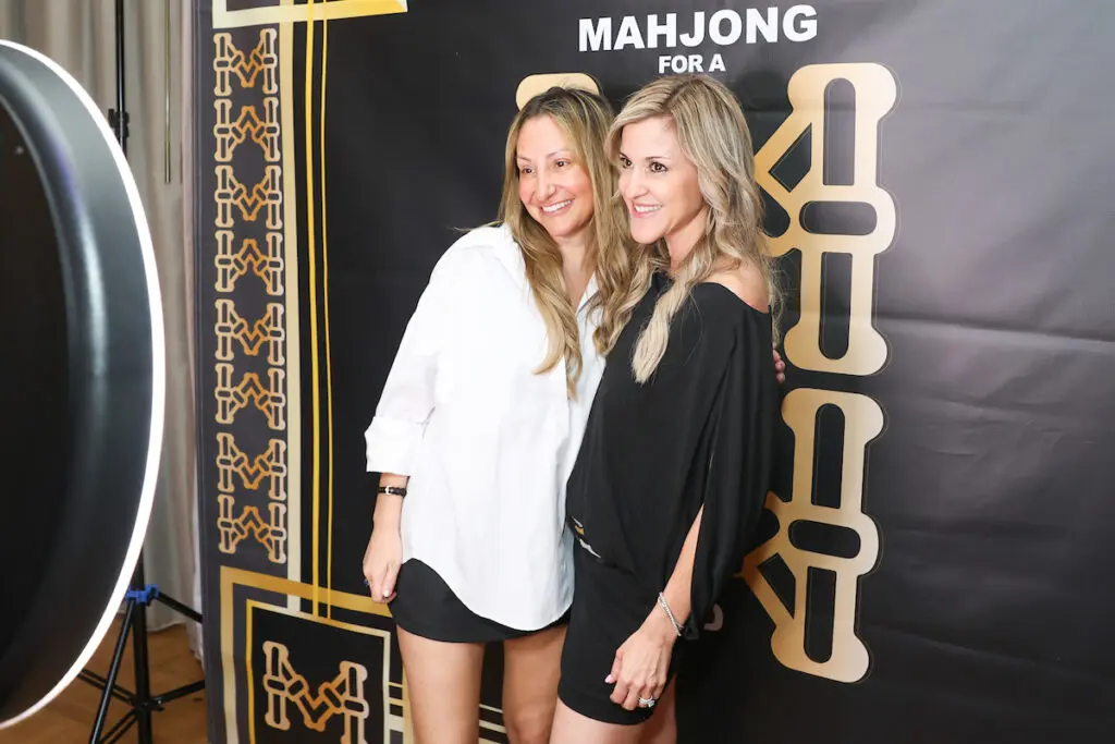 Gail Paul, Courtney Zabowski at the Mahjong for a Cure soirée
