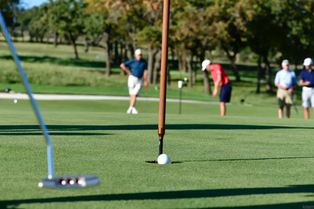 The lighted Putting Park is a one-acre, 18-hole circuit for friendly competition or serious practice. (Photo courtesy of Boot Ranch)
