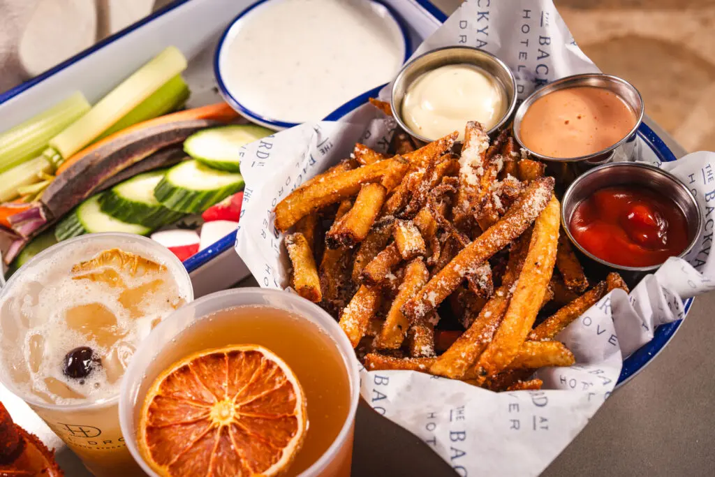 Hotel Drover's pool menu is full of flavor. (Courtesy)