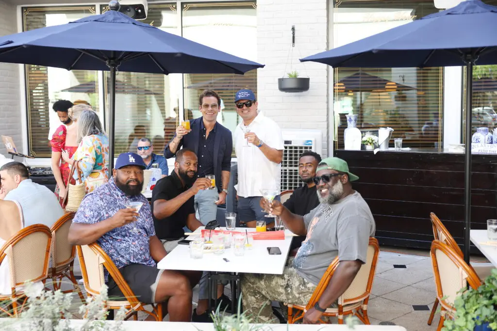 Former NFL player Spencer Johnson,  Mardochee Jean, Derrick Shore, Marc Lawson, AJ and former NFL player Jelani Hawkins.