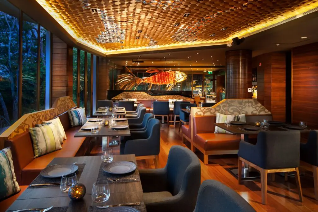 The fine dining destination at W Costa Rica, Latitud 10° Norte blends Asian and Costa Rican flavors as the Central American country and Thailand share a latitude. (Courtesy)