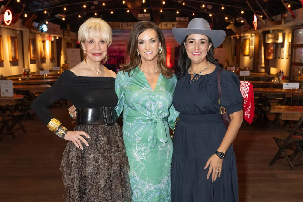 Leisa Holland-Nelson Bowman, Jenny Todd, Maria Martinez at the Cattle Baron's Ball kickoff  (Photo by Jacob Power)