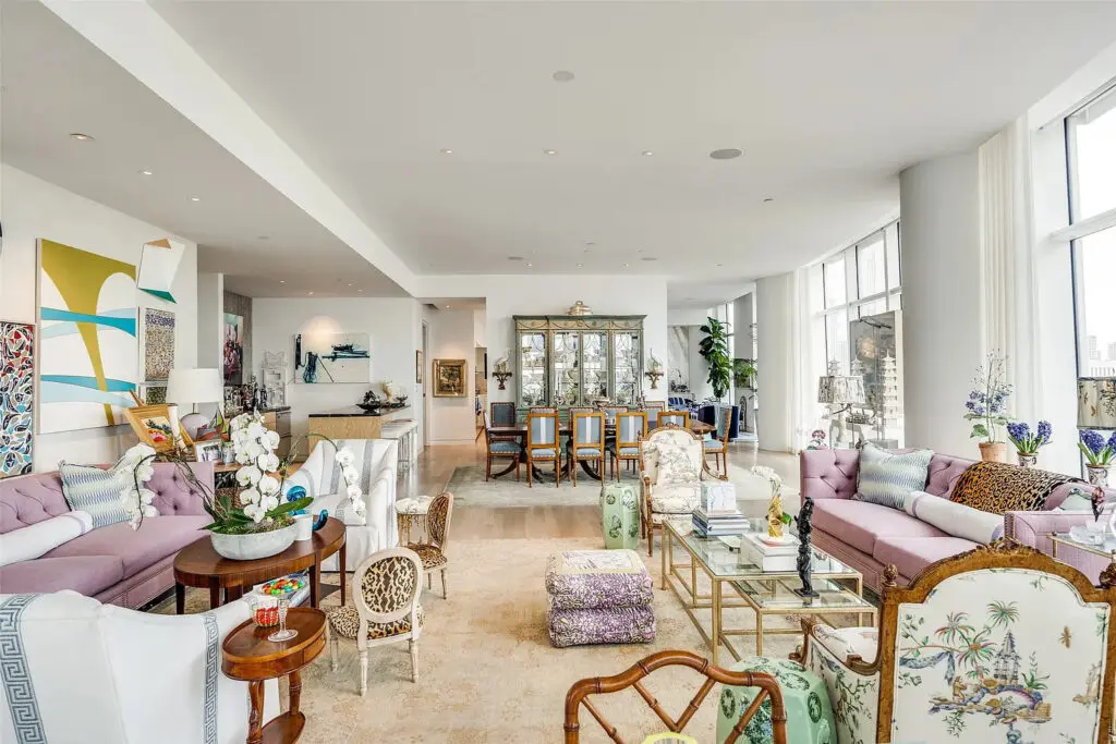 A true open concept, the spacious floorpan includes an abundance of places to sit, sip, and stay a spell. (Photo by Compass RE Texas)