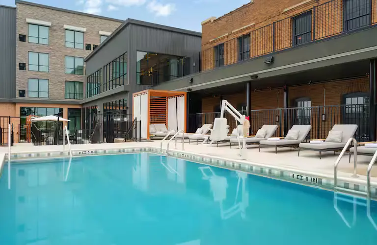 Brand new in Fort Worth, The Nobleman hotel is now offering day passes for its pool. (Courtesy)