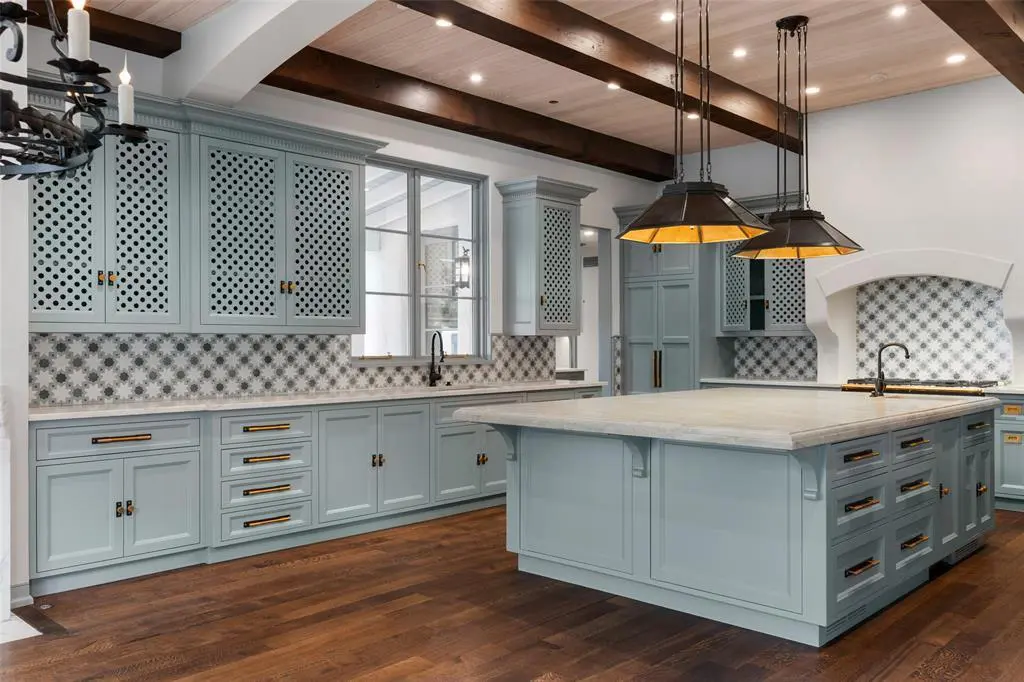 A Spanish Revival style estate, 4400 Belfort Place is a recent build with architectural significance. (Courtesy)