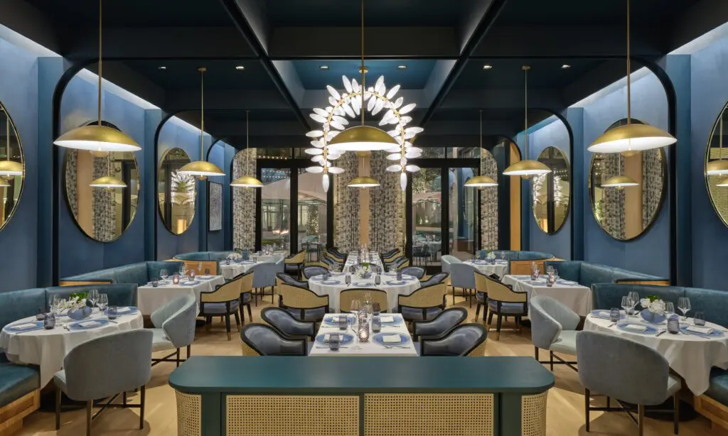 The Blue Room at Emilia's serves a seasonal menu laced with the flavors and scents from Italy, France, Spain, Greece, and Morocco — all translated through ingredients from local ranches and Texas purveyors. (Photo by Jason Dewey)