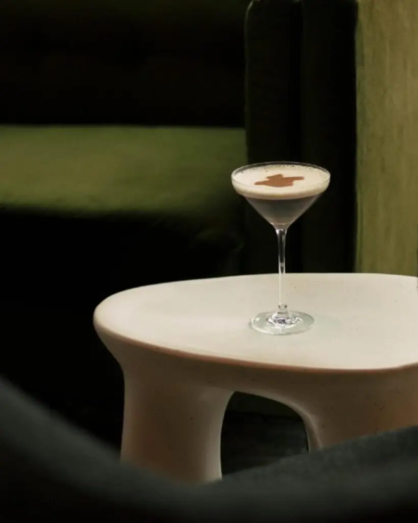 Bar Dryce shakes up the Cherry Espresso Martini with reposado, cherry cold brew, espresso liqueur, and a spicy kick. (Courtesy)