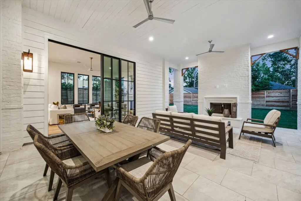 The dreamy outdoor living space  (Photo by TK Images)