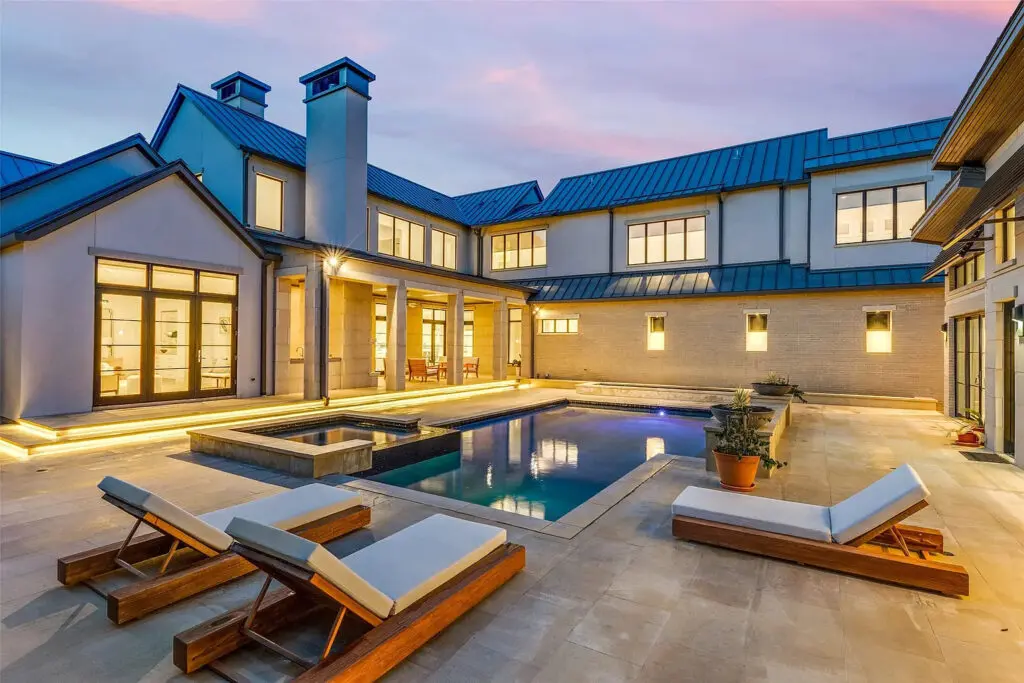 4326 Pomona Road wraps around a true resort-like pool that beckons for summer entertaining. (Courtesy Arthur Greenstein)