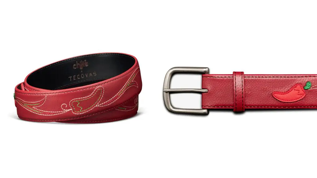 The limited-edition collection also included the Booth Belt ($75). (Photo by Tecovas x Chili’s)