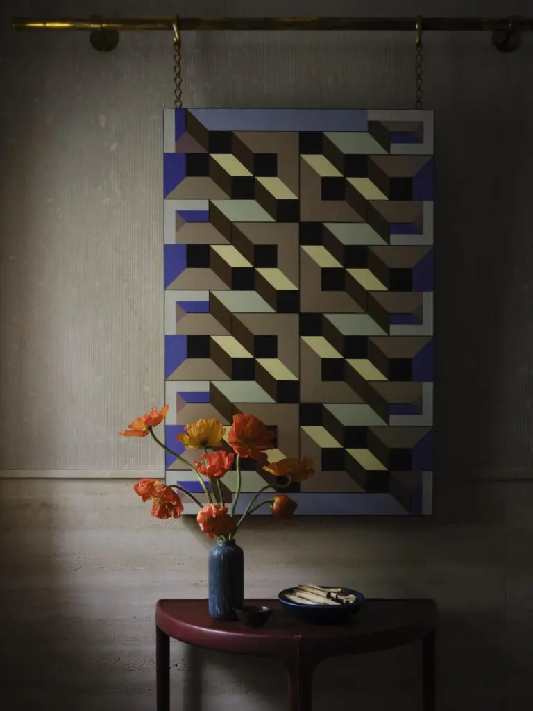 An artful vignette in the studio. (Photo by Douglas Friedman)