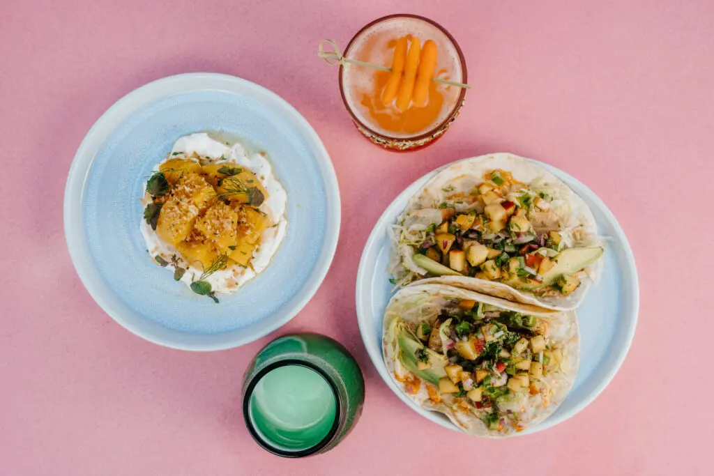 The Hendy's menu features burrata, fish tacos, and more. (Courtesy)