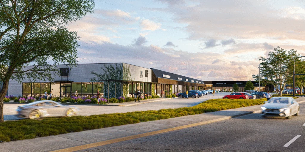 Public art and upgraded greenery will bring new life to Inwood Road, shaping a dynamic and walkable edge to the rebranded Inwood Design District. (Courtesy of M2G Ventures)