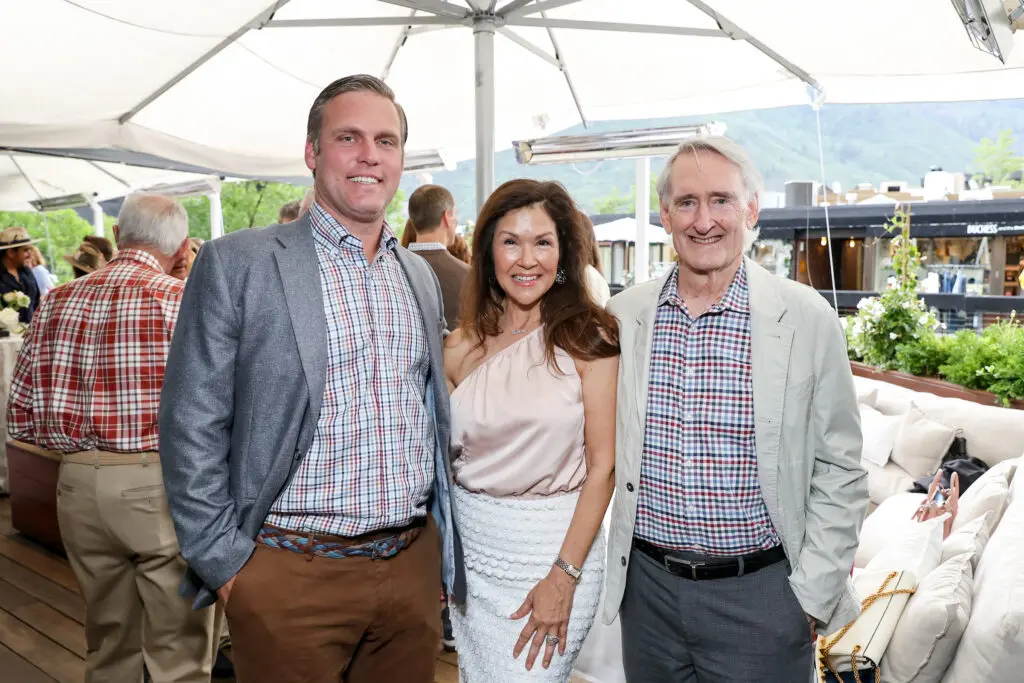 Joe Savry, Geraldina & Scott Wise  at Elevated Connections in Aspen (Photo by Priscilla Dickson)