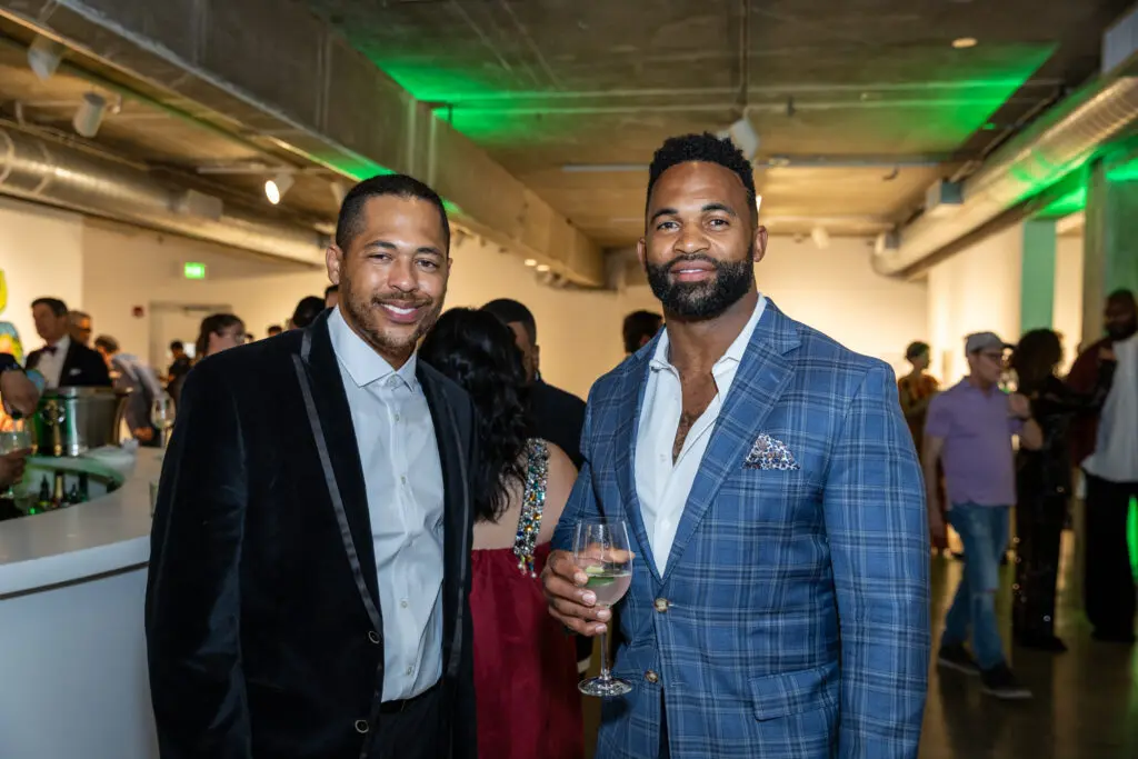 Jon Redwine, Darryl Sharpton at CAMH Party (Photo by Emily Jaschke)