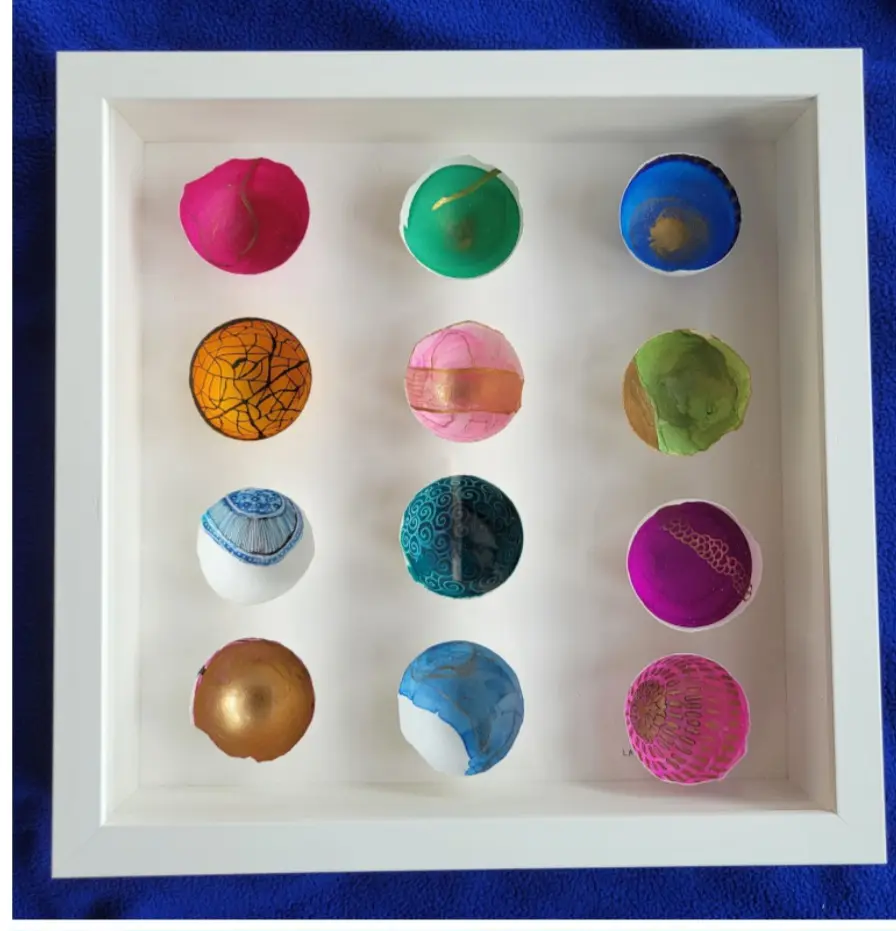 Lamia Aziz's "Hatched," which is featured in Archway Gallery's 17th Annual Juried Exhibition, on view through July 31, 2025. (Courtesy Archway Gallery, Houston)
