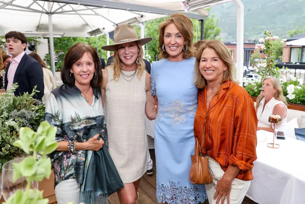 Susan Solcher, Emily Clay, Elizabeth Galtney, Bett Watt at Elevated Connections in Aspen (Photo by Priscilla Dickson)
