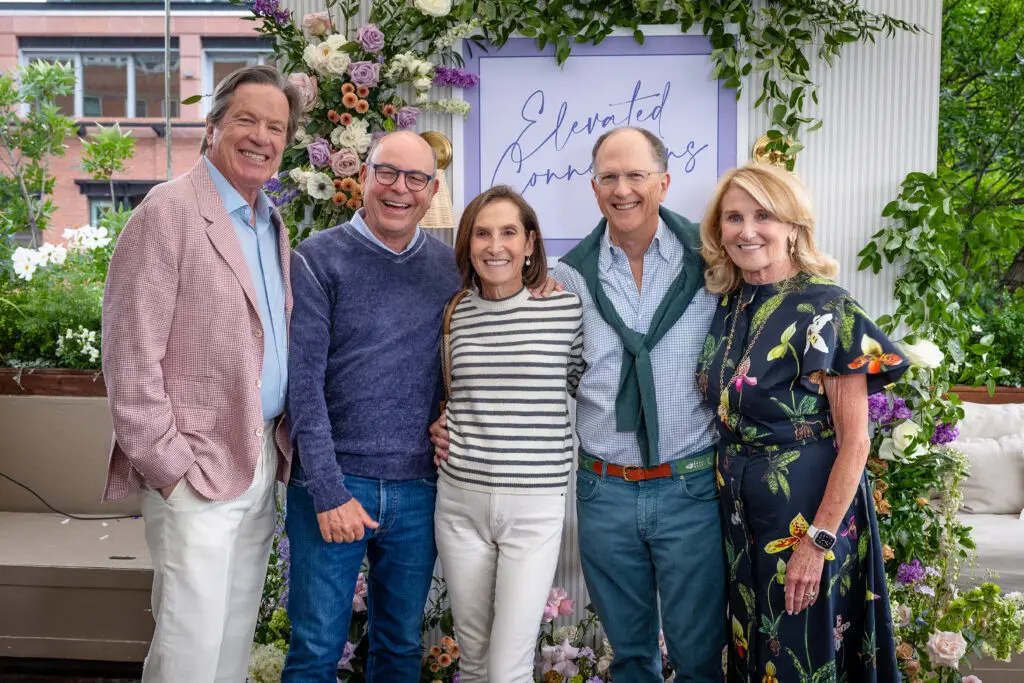 Will Galtney, Mike & Patti Morgan, Johnny Duncan, Denise Monteleone at Elevated Connections in Aspen (Photo by Cathy Miller)