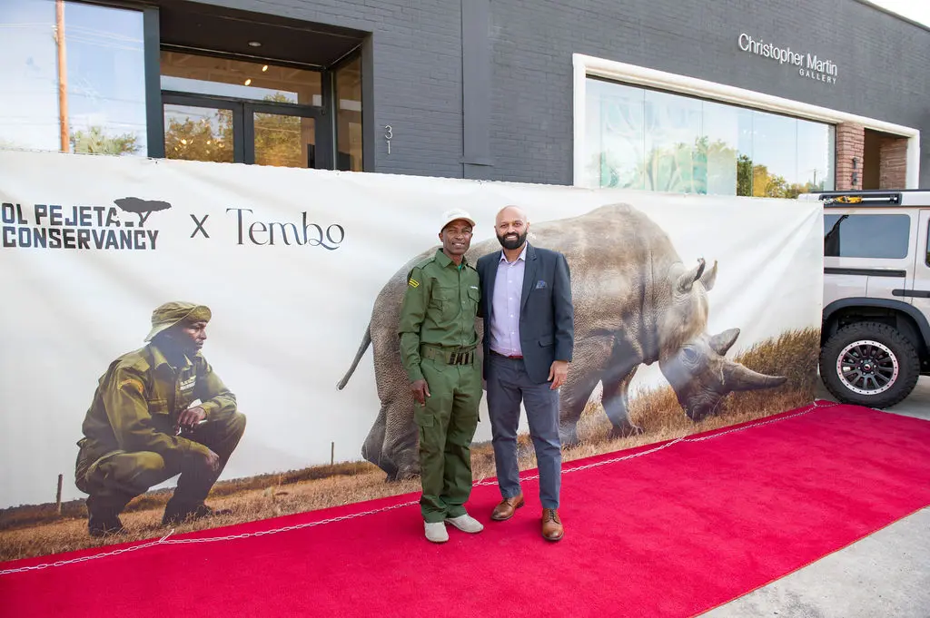 Zacharia Mutai and Mital Patel (Photo courtesy of Mital Patel) (Photo by Mital Patel)