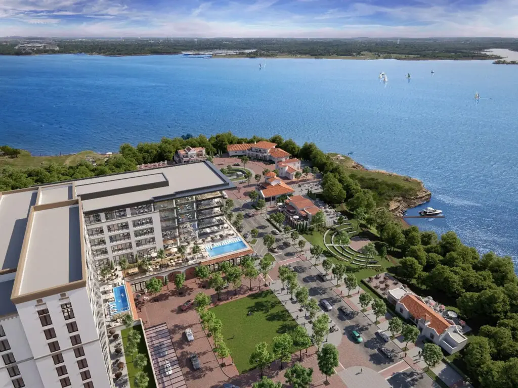 Autograph Collection Hotel and Residences on Lake Grapevine will be a part of Lakeside Village in Flower Mound. (Courtesy rendering)