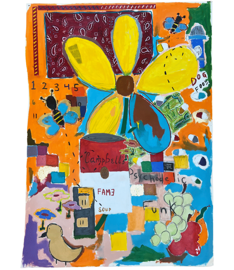 In French's "Journal Entry One Thousand," the artist explores a dialogue with inner thoughts, expressed in his journal. 