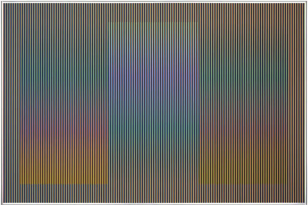 Carlos Crus-Diez's "Physichromie 1886," 2014, at Sicardi | Ayers | Bacino