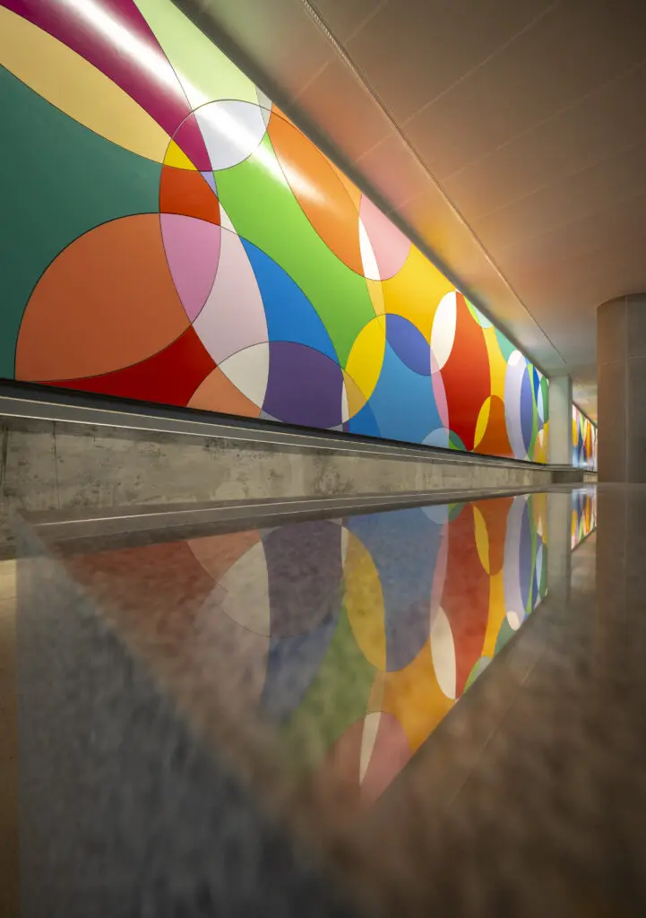 Graciela Hasper's "Continuous Motion," 2025, at IAH, Houston Airport System