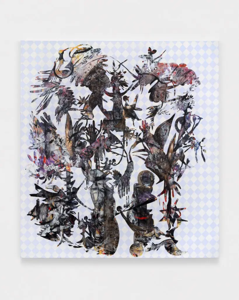 Ana Villagomez's "A Heartbeat Overgrown," 2025, at Nino Mier (Photo by Olivia Divecchia)