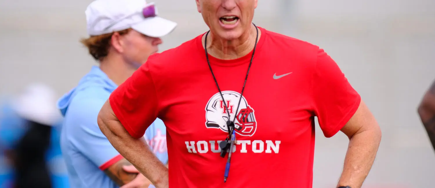 University of Houston football coach Willie Fritz is trying to create an entire culture. (Photo by F. Carter Smith)