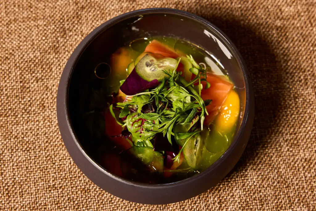 We enjoyed dinner à la carte at Mayahuel, but there’s also a chef tasting menu ($145 per person; with wine pairing, $265) composed of nine courses. (Photo by Bethany Ochs)