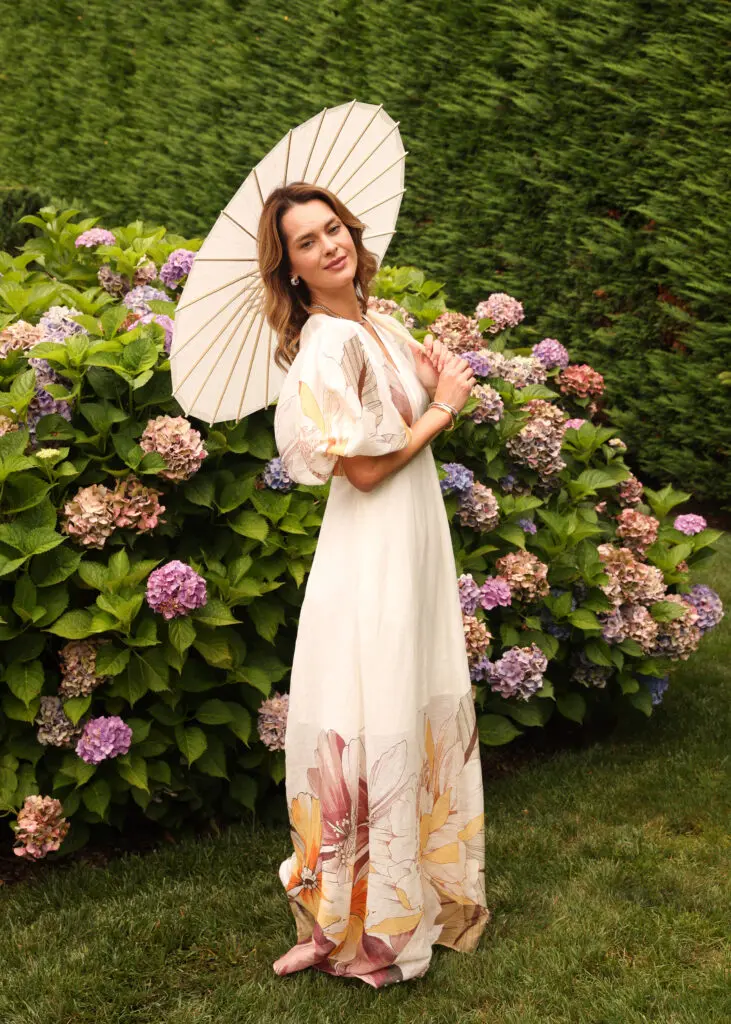 Olesya Stefanko at the Christy Lynn poolside luncheon in Southampton (Photo by BFA / Kevin Czopek)
