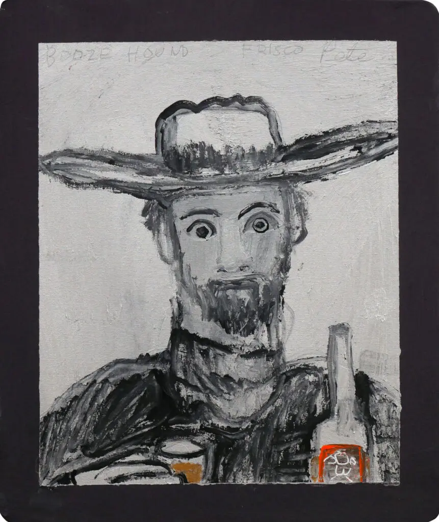 Frisco Pete’s "Booze Hound," 2025, at Reeves Art + Design
