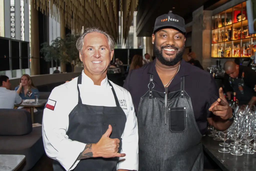 Chef Troy Guard and Chef Tristen Epps  came back together At Guard and Grace. (Photo by Charles Dante)