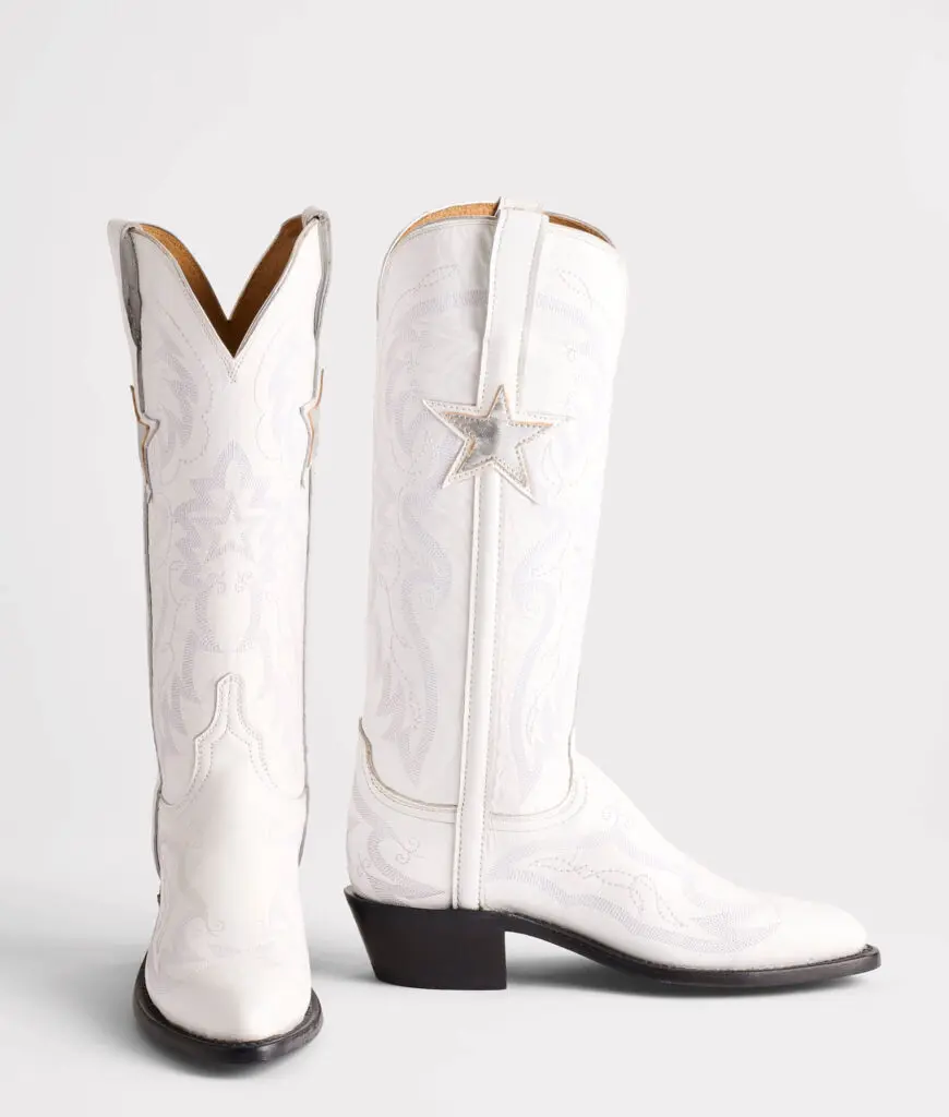 Lucchese Gina in White. (Photo by Lucchese)