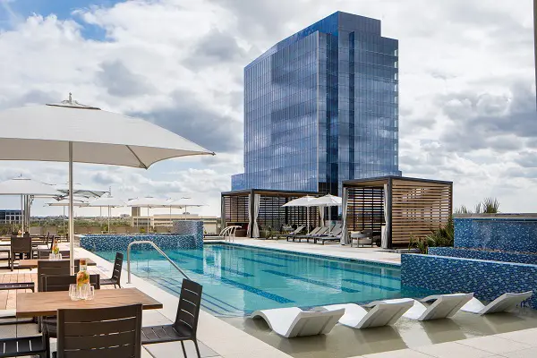Pool Deck at The Renaissance Dallas at Plano Legacy West.
