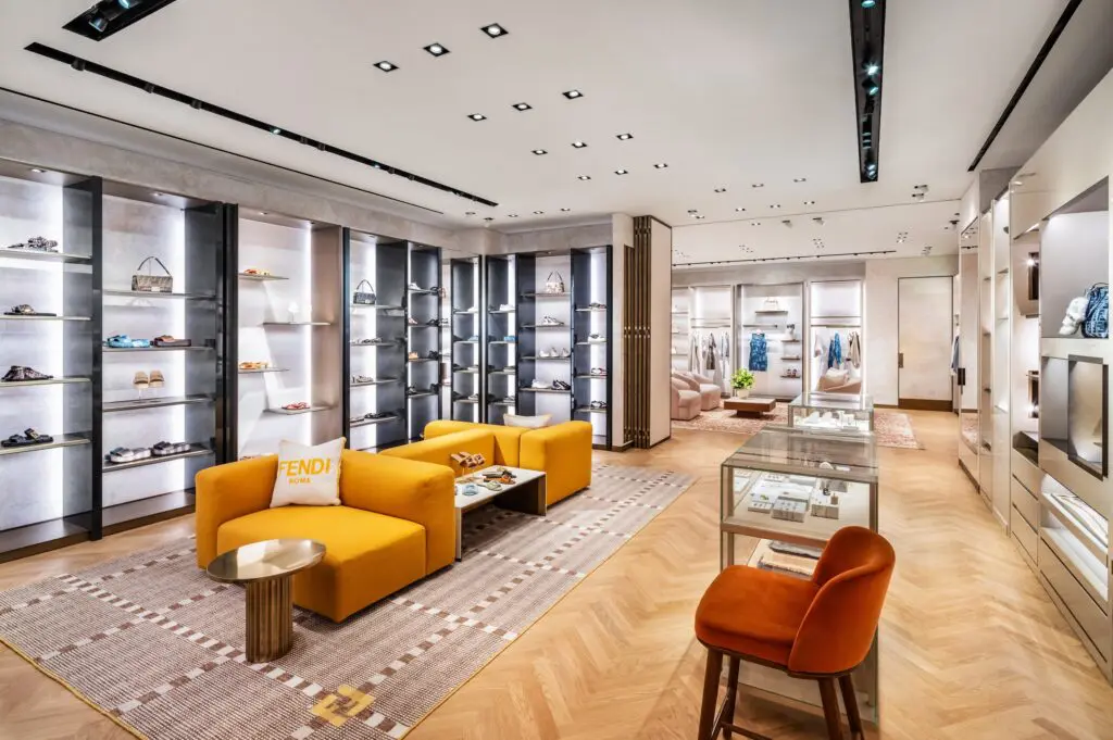 The expanded Fendi boutique in The Galleria stretches across more than 3,500 square feet.