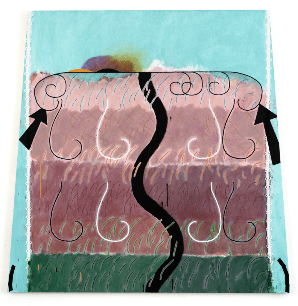 Allison Miller's "Tongue," 2018, at Seven Sisters