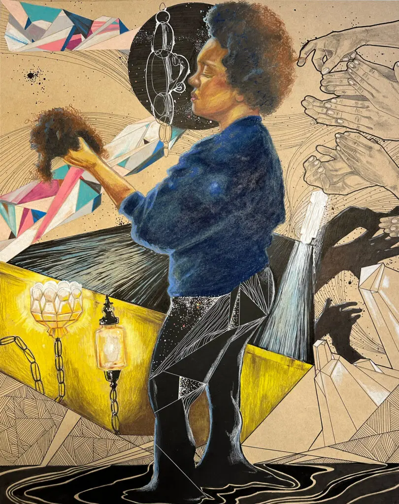 Anthony Suber's "Soft Rebuke," 2025, at